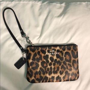 Cheetah print wristlet
